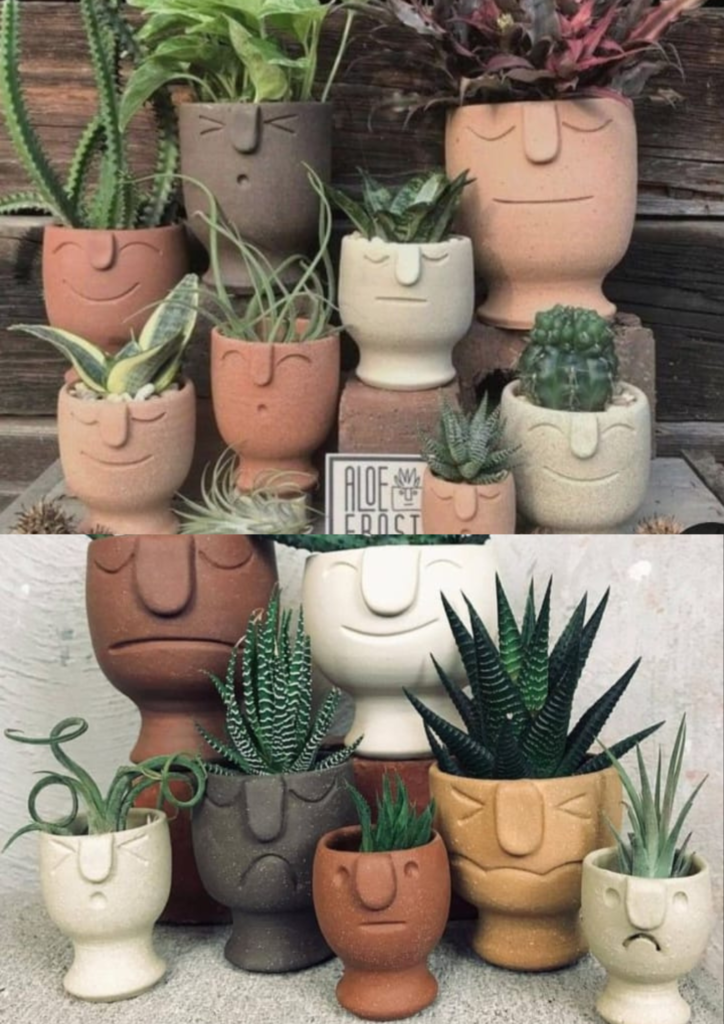 Weird Face Pots